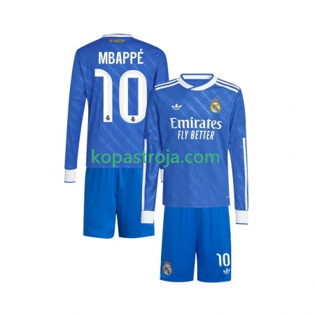 Billiga Fotbollströjor Real Madrid Kylian Mbappé 10 Barn Tredje tröja 2025/26 Långärmad